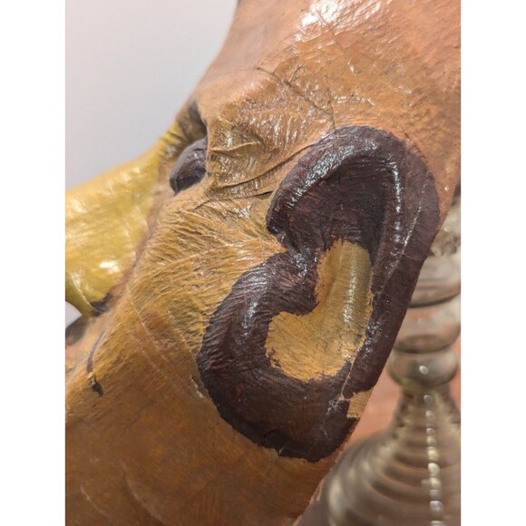 1920's/30's Paper Mache Folk Art Parade Theater Carnival Mask - Picture 4 of 10